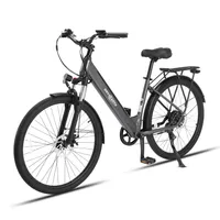 Oryxearth City E-Bike/Pedelec SHIMANO 7-Gang-Antrieb mit Drehmomentsensor, 250W-Antriebsmotor + 5-Stufen-Unterstützungsmodi, langlebiger, Grau.