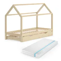 Matelas pour enfants Vitalispa Teddy 100 x 90 cm pour lit avec aire de jeux