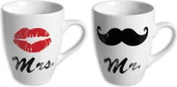 New Bone China-Becher, Mr. & Mrs.,
