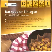 SCANPART Heissluftfriteusen Backpapier-Einlagen 16cm 30 Stück