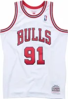Mitchell & Ness Trička Nba Chicago Bulls Dennis Rodman Swingman, SMJYAC18079CBUWHIT97DRD, Größe: 178