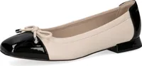 Caprice Ballerina - Cream Combi Leder : Normal : 42 Größe: 42 Weite: Normal