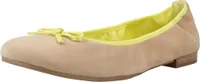 Tamaris Damen Ballerina in Beige, Größe 36