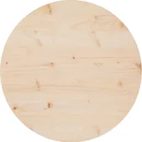 vidaXL Tischplatte ?60x2,5 cm Massivholz Kiefer