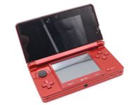 Nintendo 3DS Handheld-Spielkonsole Metallic Rot mit Drittanbieter USB-Kabel ohne Zubehör ohne Spiel