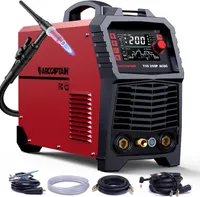 ARCCAPTAIN Schweißgerät WIG TIG 200Amp AC/DC MMA,IGBT 7 in 1 Kombigerät mit 200 Ampere