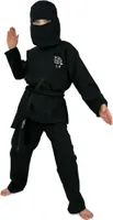 Ninja schwarz Kinder Karneval Fasching Kostüm 152