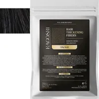 Kagoshi Saszetka 100g Mikrowłókna do Zagęszczania Rzadkich Włosów Efekt Natychmiast Gęste Włosy Refill Hair Fibers CZARNY