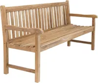Stabile Bank Gartenbank Picadelly 150 cm in Premium Teak mit Armlehne
