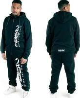 Pánská tepláková souprava 2-Pac Basic Logo Sweat Set Black s kapucí černá barva, velikost M