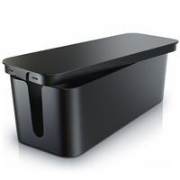 Bearware Kabelbox, Kabel Box mit Gummifüßen - Kabelmanagement / dezente Optik / Ladebox