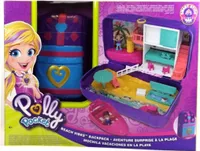 Polly Pocket Velká hrací sada s rakví Batoh na plážovou zábavu