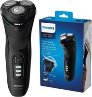 Philips Shaver Series 3000 Elektrický holicí strojek pro mokré a suché holení včetně výklopného zastřihovače a cestovního pouzdra (model S3233/52)