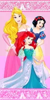 Disney Prinzessinnen Badetuch Strandtuch für Mädchen 70 x 140 cm