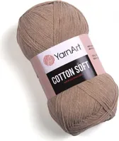 YarnArt Baumwolle Soft 87 Cappuccino - Weiche Wolle 55% Baumwolle, 600m/100g