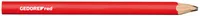 GEDORE red R90950012 Handwerker-Bleistift 75mm oval rot 12 Stück, 3301432