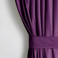 Gardine Kräuselband 140x245 cm Vorhang Pflaume Verdunkelnd Einfarbig Muster Samt Textil Multifunktionsband mit Raffhalter Wohnzimmer Schlafzimmer