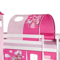 Tunnel für Hochbett PRINZESSIN Rutschbett Spielbett Kinderbett in pink/rosa