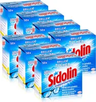 Sidolin Brillen Putztücher 50 stk. Tücher - Reinigt extra gründlich (7er Pack)