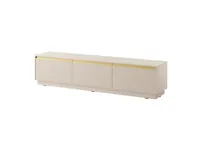 TV-Schrank mit 3 Türen & 3 Einlegeböden – Sandbeige – 181,5 x 42 x 39 cm