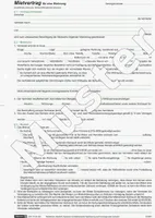BRUNNEN Vertragsformular Mietvertrag Wohnungen A4  6 Blatt