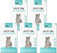 OptiPet Spot On für Katzen 30x1ml gegen Milben, Zecken, Flöhe, Läuse