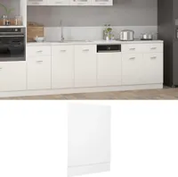 vidaXL Pokrywa zmywarki biała 45x3x67 cm płyta wiórowa