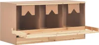 Hniezdo pre sliepky 3 priehradky 96x40x45 cm masívne borovicové drevo