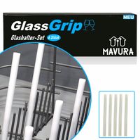 GlassGrip držák na sklenice do myčky na nádobí s klipem držák stojanu na nádobí 6 kusů