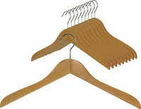 MAWA Garderobenbügel Classic, Buche, 45 cm, 10er Set