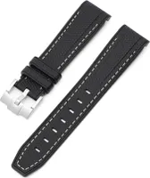 INF Silikónový remienok na hodinky Moonswatch Swatch čierna