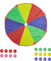 relaxdays Buntes Schwungtuch mit Bällen