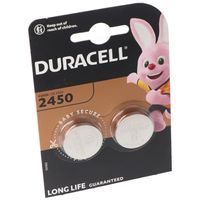 Duracell Batterie Lithium, Knopfzelle, CR2450, 3V Electronics, Retail Blister (2-Pack)