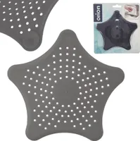 Orion Abflusssieb Spülsieb Spülbeckensieb mit Saugnäpfen Filter Sieb grau 16 cm