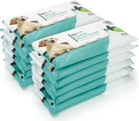 REAVET Pflegetücher Hund, Katze I Reisegröße 240 Stück I XXL Feuchttücher, Extra Groß & Hypoallergen I Reinigungstücher, Abwischtücher für Po, Pfoten, Augen & Ohren