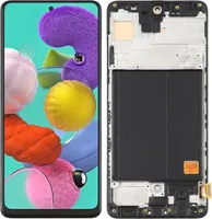 LCD displej a dotykové sklo, náhradní displej pro Samsung Galaxy A51 (SM-A515) (OLED) s rámečkem, náhradní díly pro smartphone