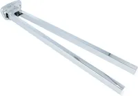 Handtuchhalter - 2-armig - Messing verchromt, Baulänge 410 mm