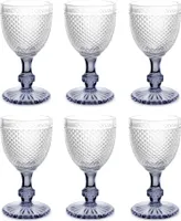 Wasserglas mit Kristalldesign, 330 ml, 6 Stück