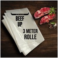 Gourmet Dry Age Beef selber reifen lassen mit Beef Up Dry Age Membran Reifeschlauch ( 3 Meter / Zuschnitt nach individuellem Bedarf )