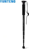 YUNTENG YT-218 Tragbare Fotografie Einbeinstativ Aluminiumlegierung 1/4 Zoll Schraubbefestigung 37-152 cm Hoehenverstellbar max. Laden Sie 1,5 kg fuer das DSLR ILDC Camera Smartphone