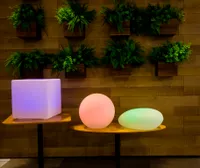 LED Solar-Leuchte Maki Stein