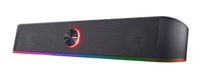 Trust Gaming Stereo Soundbar mit RGB Beleuchtung GXT 619 Thorne - Computer Boxen, 2.0 Lautsprecher mit RGB LED-Beleuchtung, Stromversorgung über USB, 12W, PC/Laptop, Schwarz