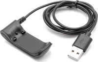 vhbw USB Ladekabel kompatibel mit Garmin Forerunner 610 Smartwatch Fitnesstracker - Dockingstation Schwarz, 100 cm