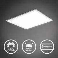 LED Panel 45x45 cm - 22W, 2200lm, flach, neutralweiß, weiß