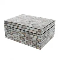 úložný box Haiphong mozaika 20 x 15 x 9 cm sivá