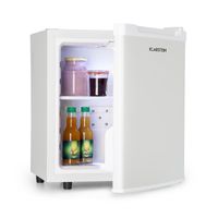 Klarstein Silent Cool Minibar Minikühlschrank Mini Snacks- und Getränkekühlschrank (2 Etagen, 4,5-15°C stufenlos, Temperaturregler, 30 Liter, 24dB leiser Betrieb, platzsparend) weiß