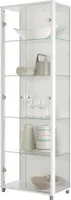 Vitrine Glasvitrine Standvitrine Vitrinenschrank "Berlin X" Weiß