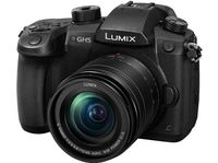 PANASONIC Lumix DC-GH5 Systemkamera 20.3 Megapixel mit Objektiv 12-60 mm f/3.5 (Weitwinkel), f/5.6 (Tele), 8 cm Display   Touchscreen, WLAN