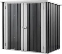 HOME DELUXE - Geräteschuppen BOHIO - Größe: XXS - Maße 147 x 86 x 134 cm, Raumfläche 1 m², inkl. Fundament I Gerätehaus Gartenschuppen Gartenschrank