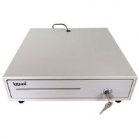 iggual IRON-10W, Elektronische Geldschublade, Metall, Weiß, CE, 380 mm, 335 mm